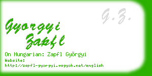 gyorgyi zapfl business card